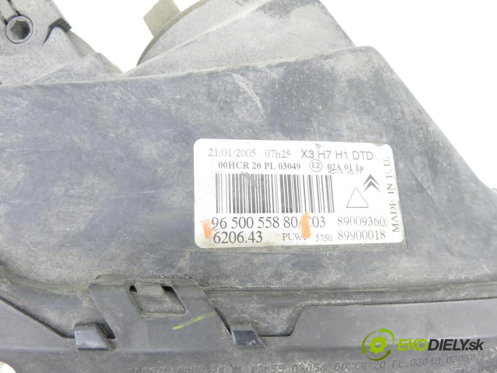 CITROEN C5 II Break (RE_) KOMBI 2005 103,00 2.0 16V (RERFJB, RERFJC) - 140 RFJ (EW10A) 1997,00 světlo PP 9650055880