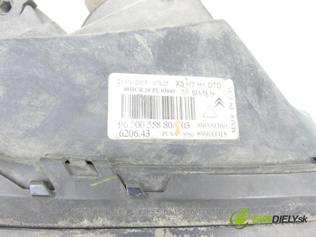 CITROEN C5 II Break (RE_) KOMBI 2005 103,00 2.0 16V (RERFJB, RERFJC) - 140 RFJ (EW10A) 1997,00 světlo PP 9650055880
