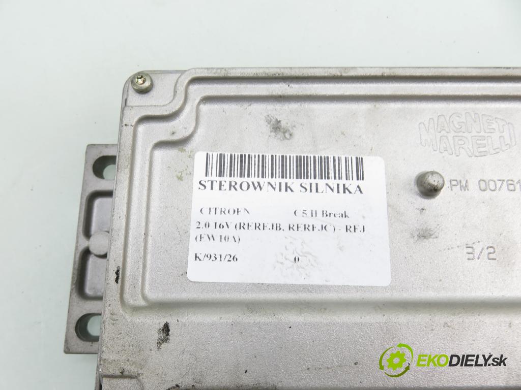 CITROEN C5 II Break (RE_) KOMBI 2005 103,00 2.0 16V (RERFJB, RERFJC) - RFJ (EW10A) 1997,00 Riadiaca jednotka Motor 9655660280 ; 9653962780 ; IAW6LPB