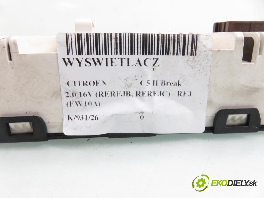 CITROEN C5 II Break (RE_) KOMBI 2005 103,00 2.0 16V (RERFJB, RERFJC) - RFJ (EW10A) 1997,00 ZOBRAZIT: 9657882880
