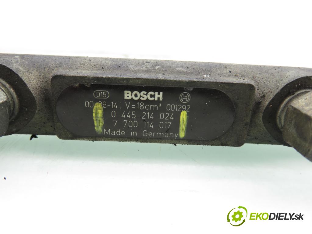 MITSUBISHI CARISMA (DA_) SEDAN 2003 75,00 1.9 DI-D 102 - F9Q1 1870,00 lišta vstřikovací 0445214024 ; 7700114017 ; 0281002405 (Vstřikovací lišta)