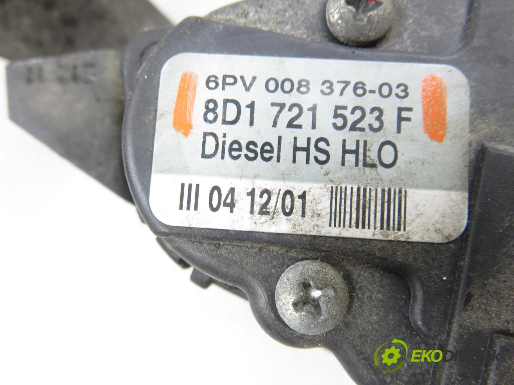 AUDI A4 Avant (8D5, B5) KOMBI 2001 85,00 1.9 TDI - AJM 1896,00 Potenciometer plynu 6PV00837603 ; 8D1721523F (Potenciometer plynového pedálu)