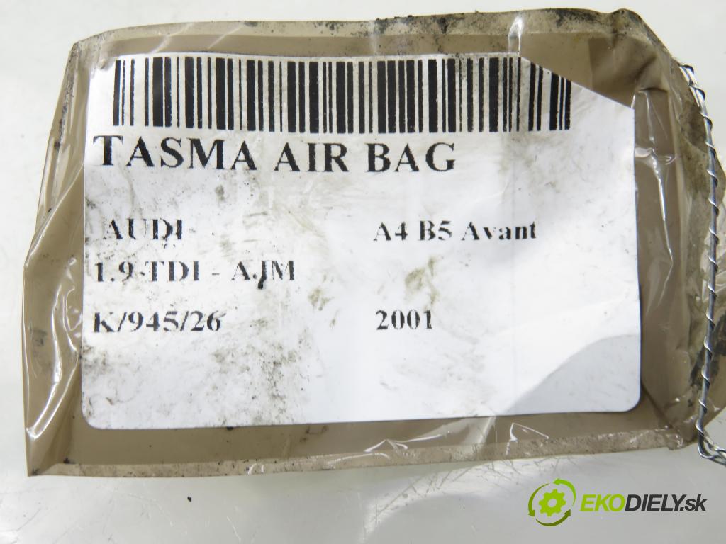 AUDI A4 Avant (8D5, B5) KOMBI 2001 85,00 1.9 TDI - AJM 1896,00 PÁSKA: air BAG 1J0959654AC