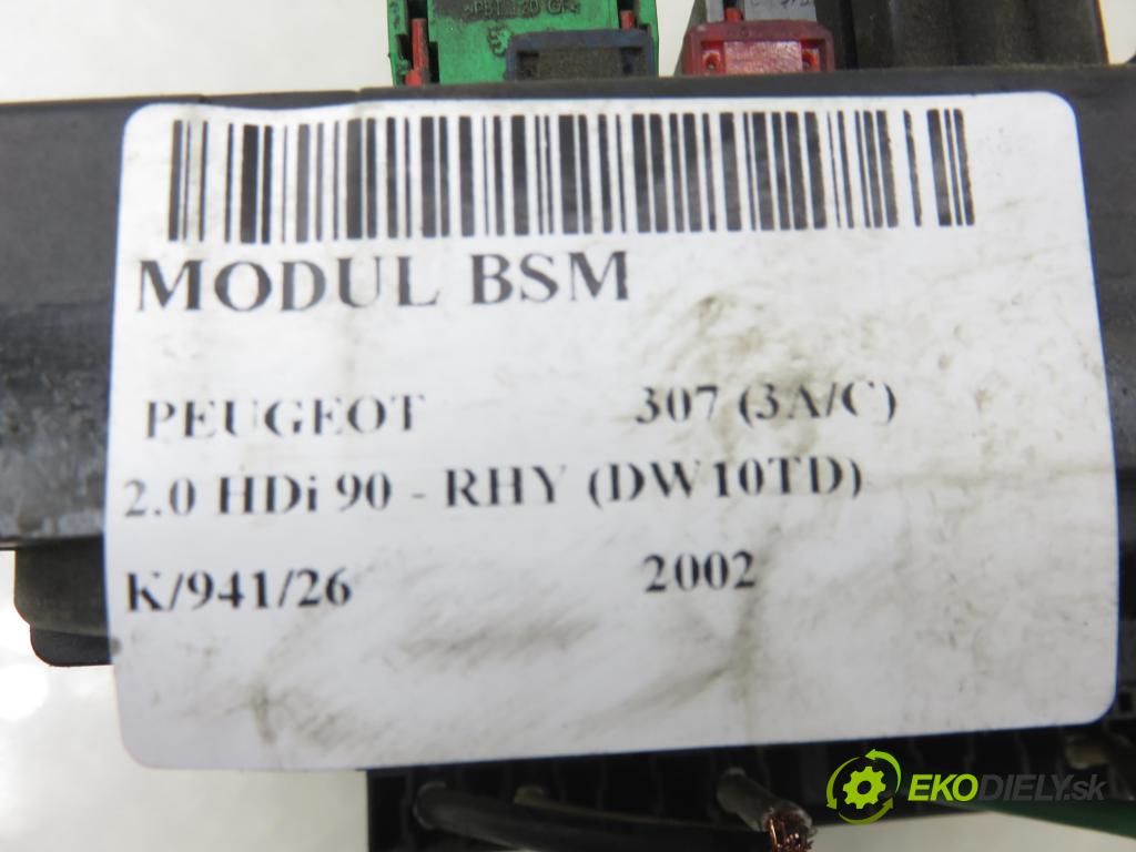 PEUGEOT 307 (3A/C) HB 2002 66,00 2.0 HDi 90 - RHY (DW10TD) 1997,00 MODUL BSM 9643537880