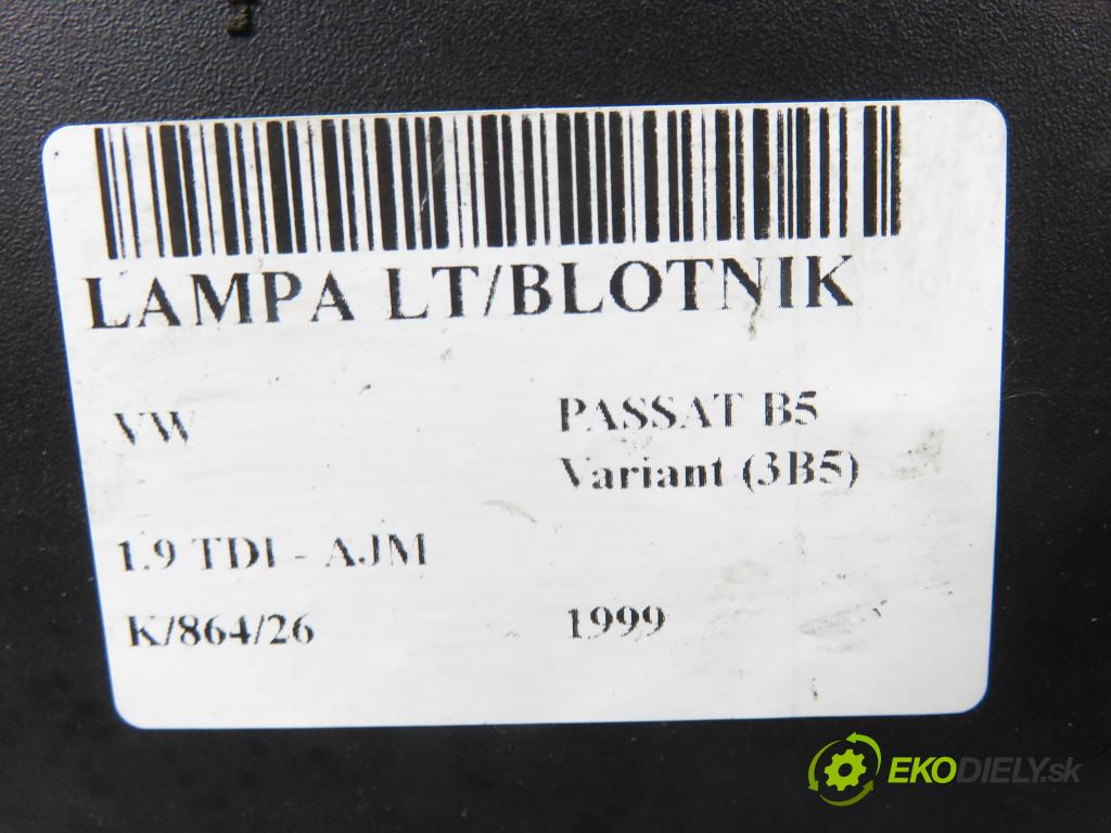 VW PASSAT B5 Variant (3B5) KOMBI 1999 85,00 1.9 TDI - AJM 1896,00 Svetlo ľavé zadné 3B9945111F