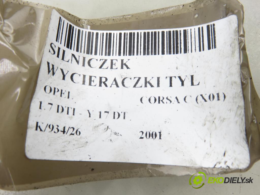 OPEL CORSA C (X01) HB 2001 55,00 1.7 DTI - Y 17 DT 1686,00 Motorček stierače zadné 09132802 ; 53011112