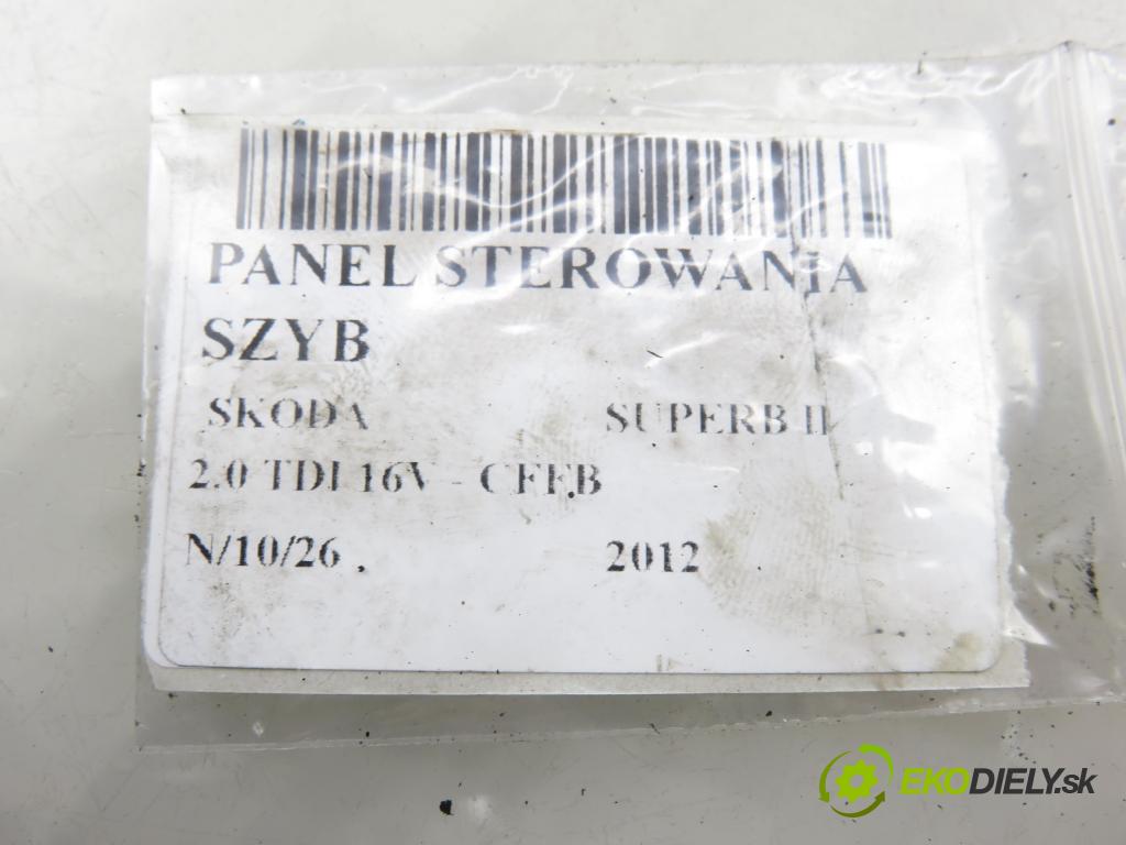 SKODA SUPERB II kombi (3T5) KOMBI 2012 103,00 2.0 TDI 16V - CFFB 1968,00 Panel ovládania okien 3T1867171 ; 1Z0959858B