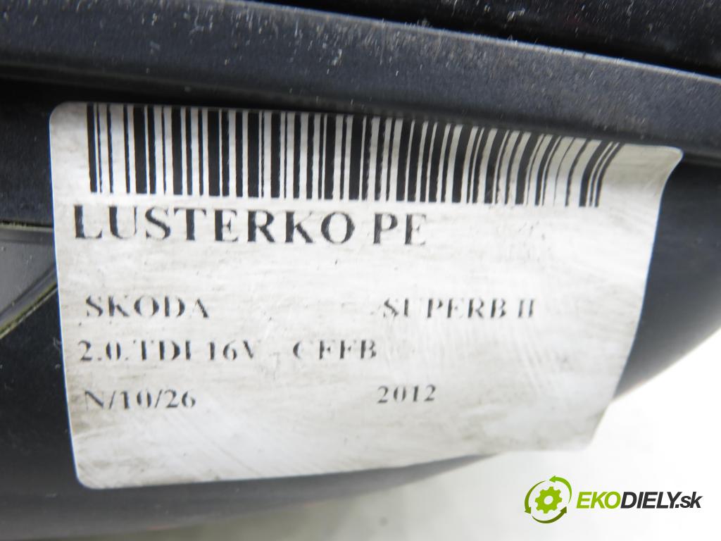 SKODA SUPERB II kombi (3T5) KOMBI 2012 103,00 2.0 TDI 16V - CFFB 1968,00 Spätné zrkadlo