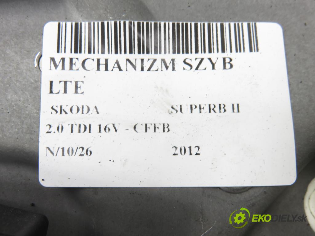 SKODA SUPERB II kombi (3T5) KOMBI 2012 103,00 2.0 TDI 16V - CFFB 1968,00 mechanismus oken LTE 8K0959811A ; 8X0959795D