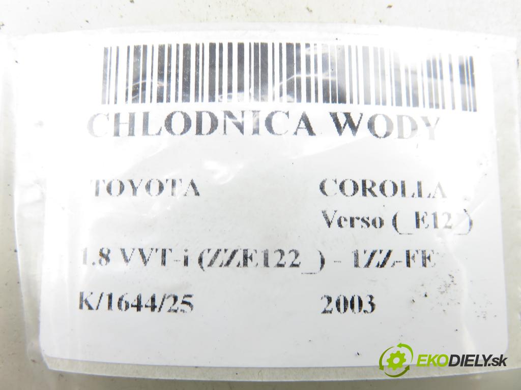 TOYOTA COROLLA Verso (_E12_) MINIVAN 2003 99,00 1.8 VVT-i 135 (ZZE122_) - 1ZZ-FE 1794,00 chladič vody NRF53397