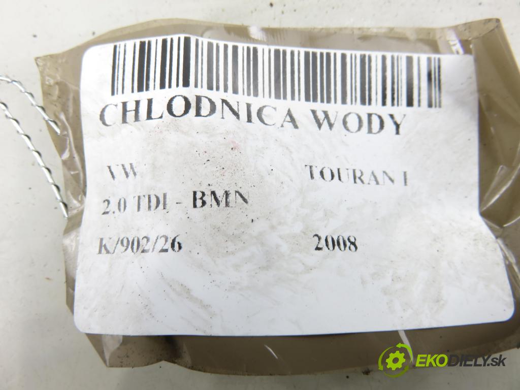 VW TOURAN (1T1, 1T2) MINIVAN 2008 125,00 2.0 TDI - BMN 1968,00 chladič vody 1K0121251AB