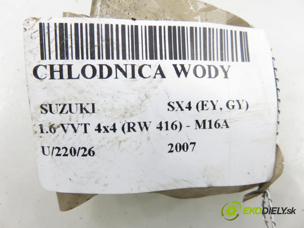 SUZUKI SX4 (EY, GY) CROSSOVER 2007 79,00 1.6 VVT 4x4 (RW 416) 107 - M16A 1586,00 chladič vody