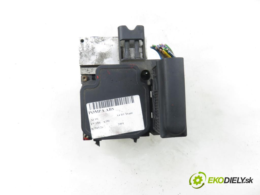AUDI A4 Avant (8D5, B5) KOMBI 2001 85,00 1.9 TDI - AJM 1896,00 Pumpa ABS 0265202401 ; 8E0614111T (Pumpa ABS)