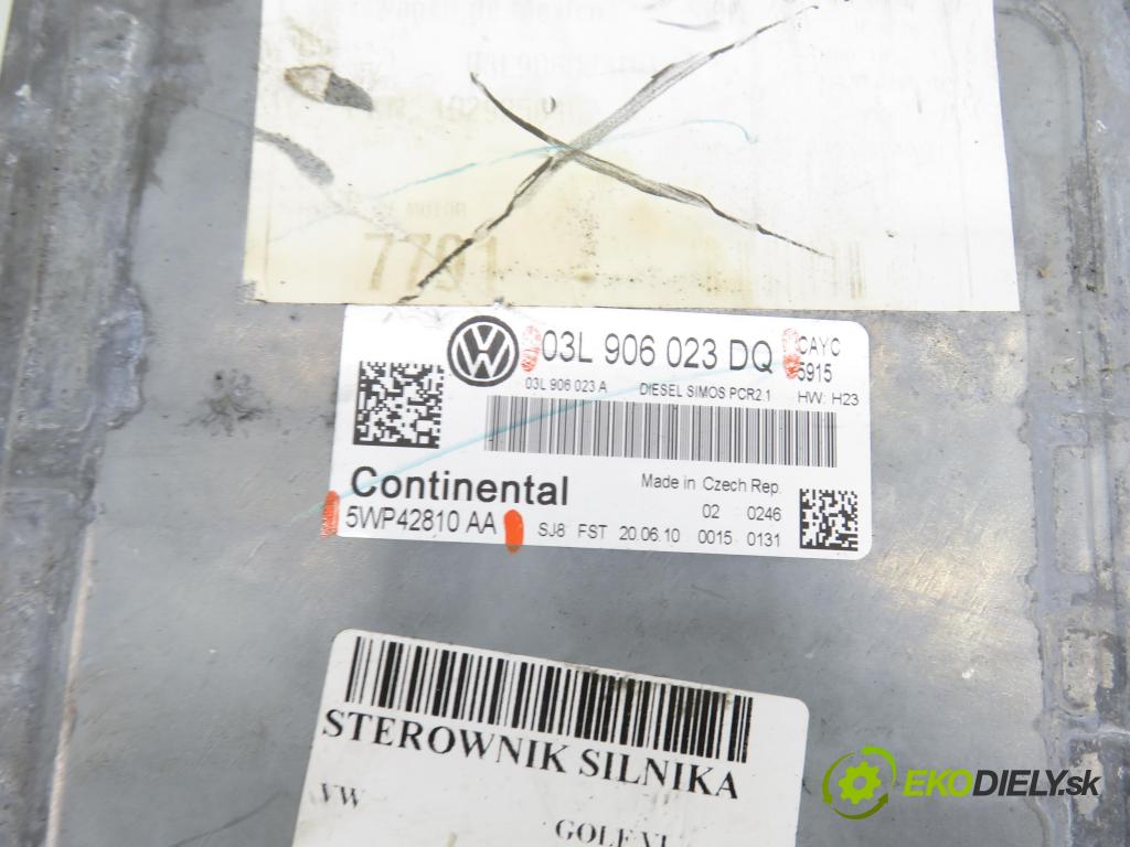 VW GOLF VI Variant (AJ5) KOMBI 2010 77,00 1.6 TDI - CAYC 1598,00 Riadiaca jednotka Motor 5WP42810AA ; 03L906023DQ