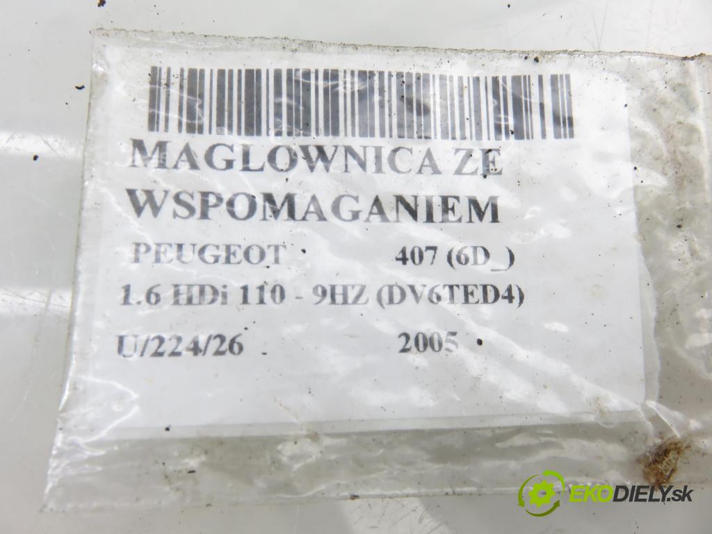 PEUGEOT 407 (6D_) SEDAN 2005 80,00 1.6 HDi 110 - 9HZ (DV6TED4) 1560,00 řízení ZE posilovačem D2X6G