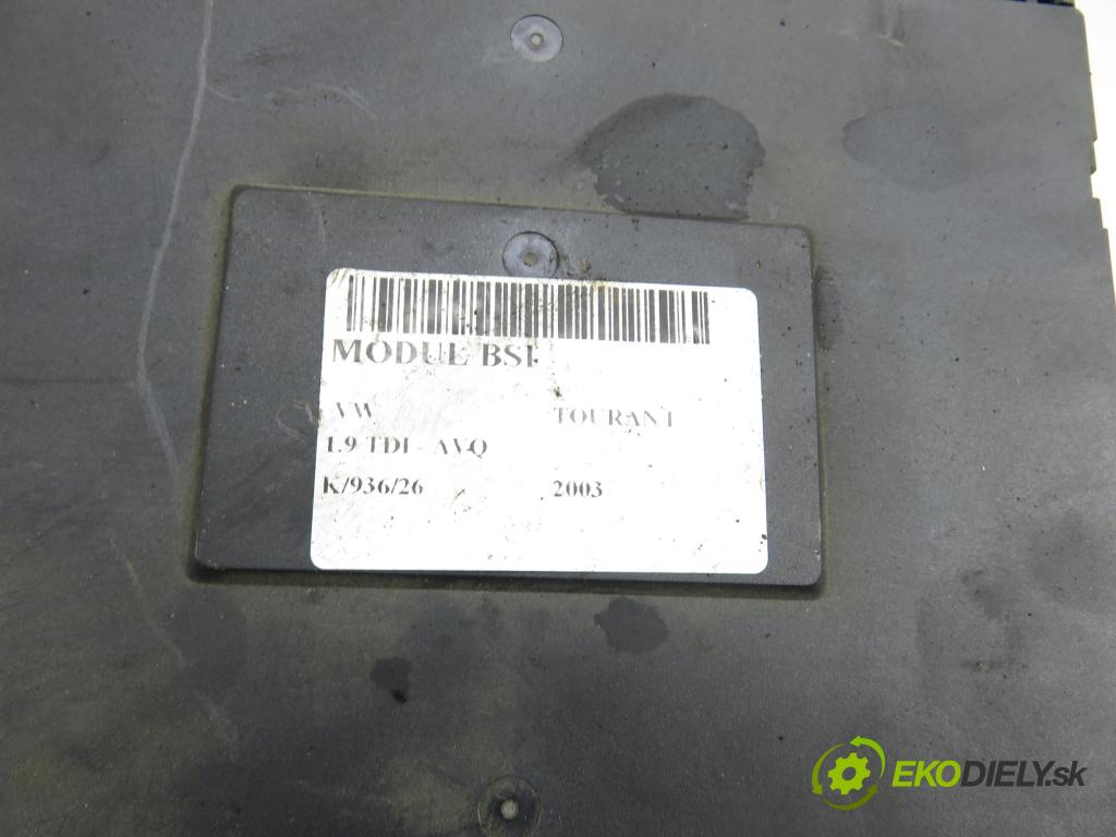 VW TOURAN (1T1, 1T2) MINIVAN 2003 74,00 1.9 TDI - AVQ 1896,00 MODUL BSI 1K0937049F