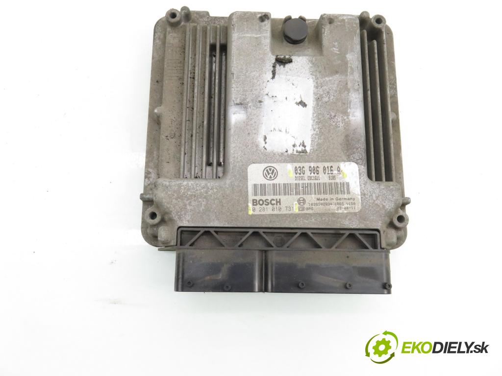 VW TOURAN (1T1, 1T2) MINIVAN 2003 74,00 1.9 TDI PD 100 - AVQ 1896,00 Riadiaca jednotka Motor 03G906016A ; 0281010731
