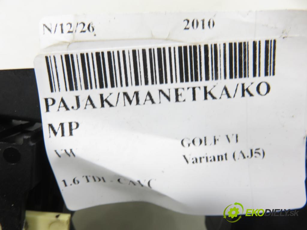 VW GOLF VI Variant (AJ5) KOMBI 2010 77,00 1.6 TDI - CAYC 1598,00 páčka/prepínač 5K0953507BA