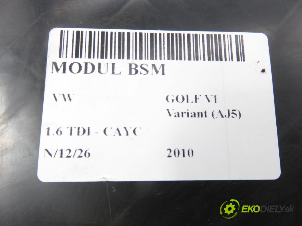 VW GOLF VI Variant (AJ5) KOMBI 2010 77,00 1.6 TDI - CAYC 1598,00 MODUL BCM 5WK50296 ; 5K0937086F