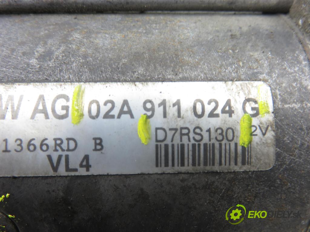 SKODA FABIA I Combi (6Y5) KOMBI 2003 74,00 1.9 TDI - ATD 1896,00 startér 02A911024 ; D7RS130 (Startér)