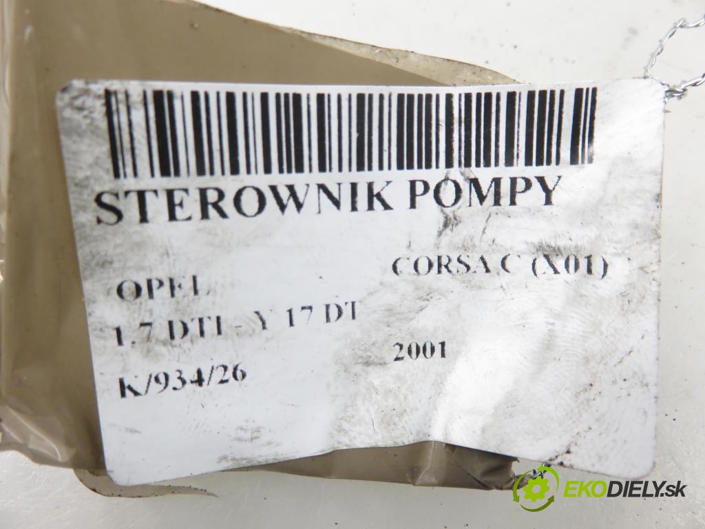 OPEL CORSA C (X01) HB 2001 55,00 1.7 DTI - Y 17 DT 1686,00 Riadiaca jednotka pumpy 8971891360 ; 16267710