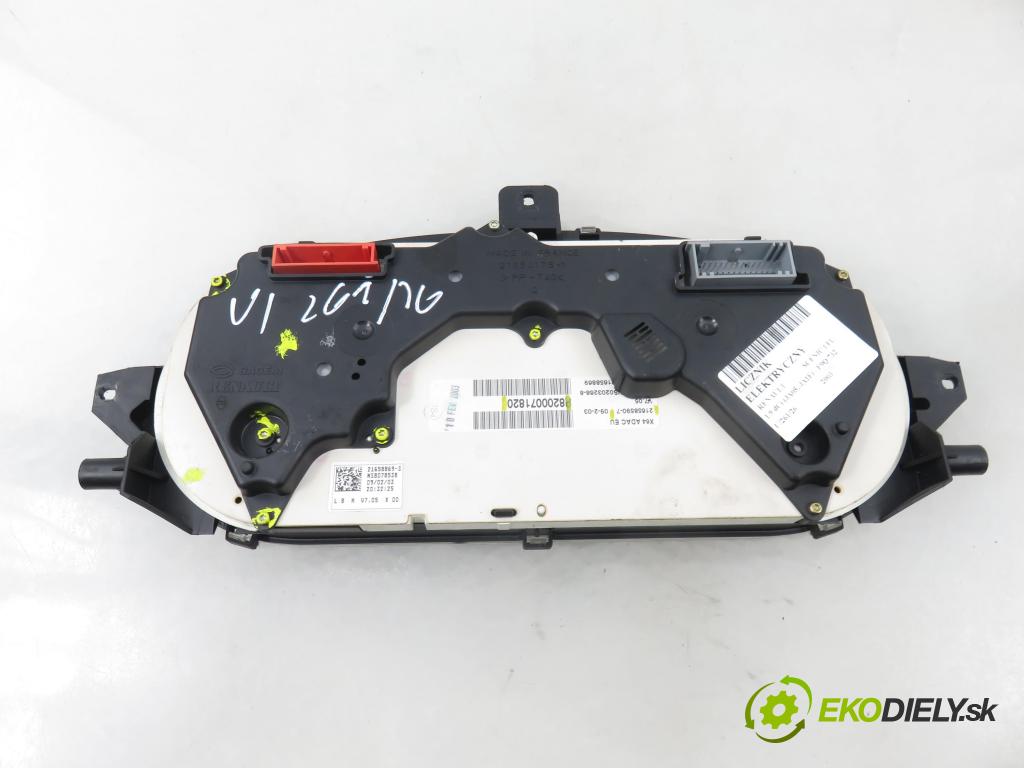 RENAULT SCENIC I (JA0/1_) MINIVAN 2003 75,00 1.9 dCi (JA05, JA1F) - F9Q 732 1870,00 Prístrojovka elektrický 8200071820 ; 21658907
