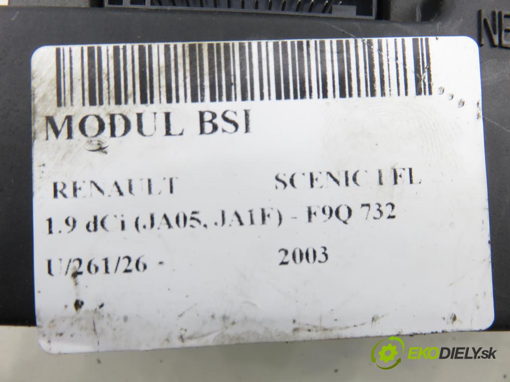 RENAULT SCENIC I (JA0/1_) MINIVAN 2003 75,00 1.9 dCi (JA05, JA1F) - F9Q 732 1870,00 MODUL BSI 8200029342B ; S108502610G