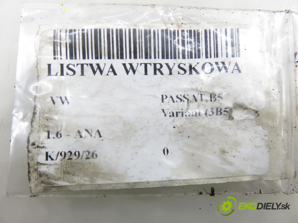VW PASSAT B5 Variant (3B5) KOMBI 1997 74,00 1.6 - ADP 1595,00 Lišta vstrekovacia 07813355IN (Vstrekovacia lišta)