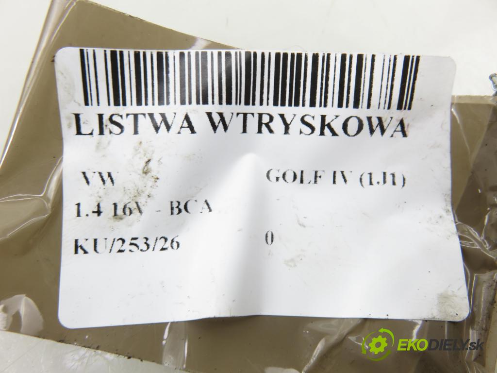 VW GOLF IV (1J1) HB 1999 55,00 1.4 16V - BCA 1390,00 Lišta vstrekovacia IWP058 ; 036133319B (Vstrekovacia lišta)
