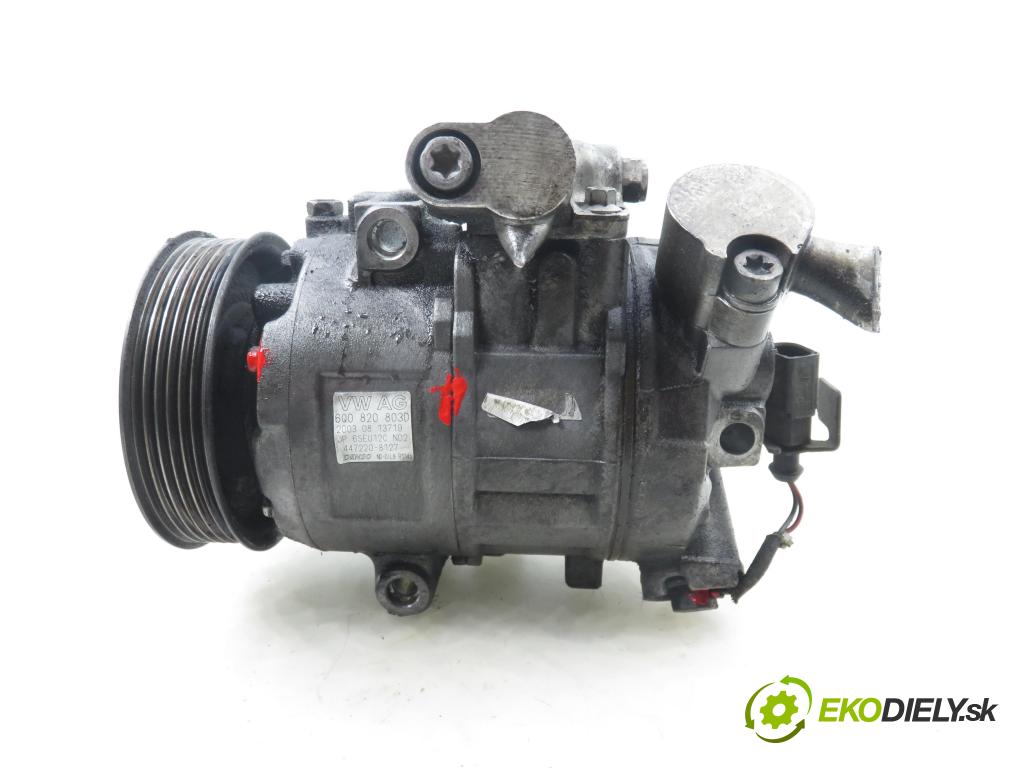 SKODA FABIA I Combi (6Y5) KOMBI 2003 74,00 1.9 TDI - ATD 1896,00 KOMPRESOR: klimatizácie 6Q0820803D (Kompresor klimatizácie)
