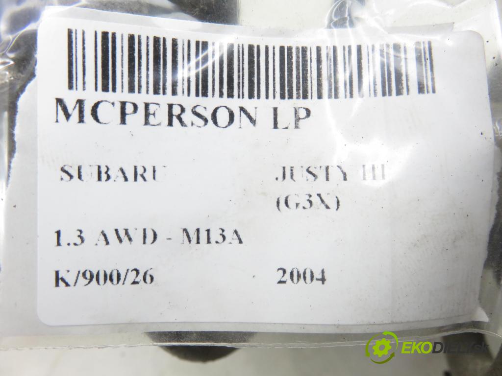 SUBARU JUSTY III (G3X) HB 2004 69,00 1.3 AWD 94 - M13A 1328,00 MCPERSON LP