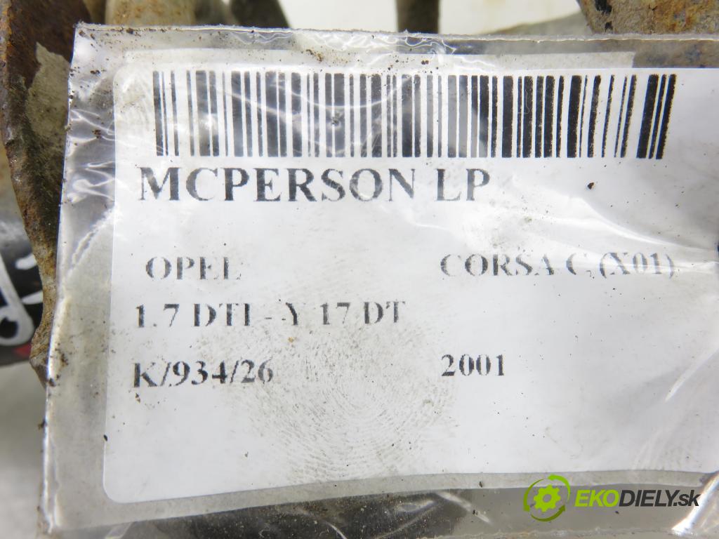 OPEL CORSA C (X01) HB 2001 55,00 1.7 DTI - Y 17 DT 1686,00 MCPERSON LP