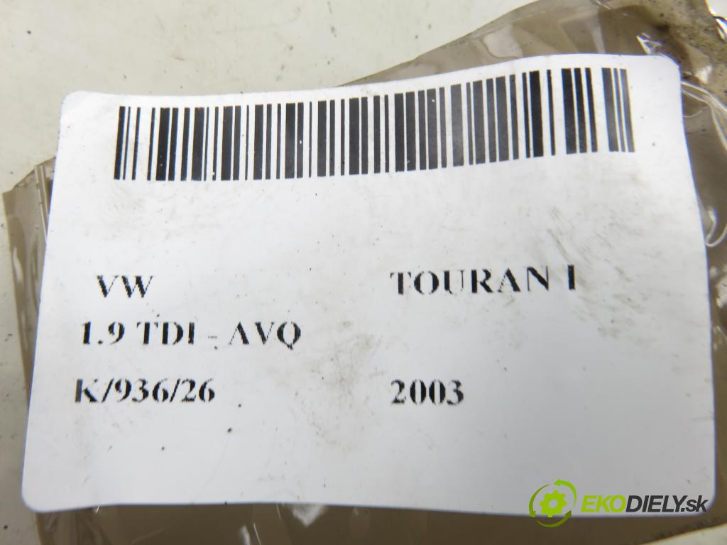 VW TOURAN (1T1, 1T2) MINIVAN 2003 74,00 1.9 TDI - AVQ 1896,00 Webasto 9013858C ; 506790 ; 1K0815065AF (Webasto (nezávislé topení))