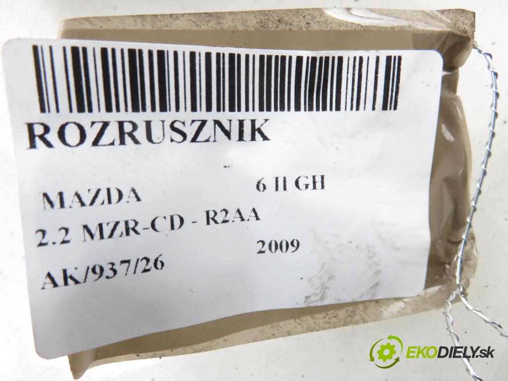 MAZDA 6 Hatchback (GH) LIFTBACK 2009 136,00 2.2 MZR-CD - R2AA 2184,00 startér M001T30771 (Startér)