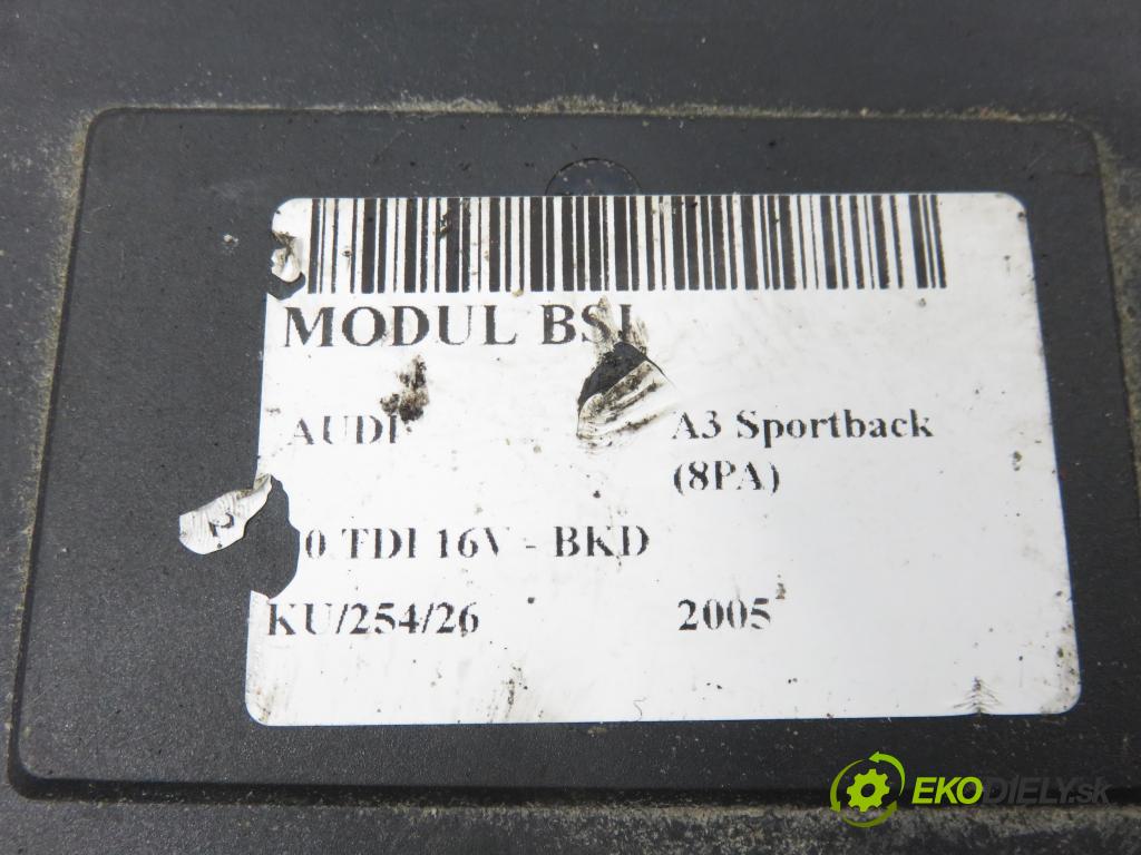 AUDI A3 Sportback (8PA) HB 2005 103,00 2.0 TDI 16V - BKD 1968,00 MODUL BORDNETZ 8P0907279C