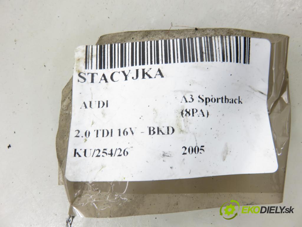 AUDI A3 Sportback (8PA) HB 2005 103,00 2.0 TDI 16V - BKD 1968,00 spinačka 1K0905851B (Spínacia skrinka)