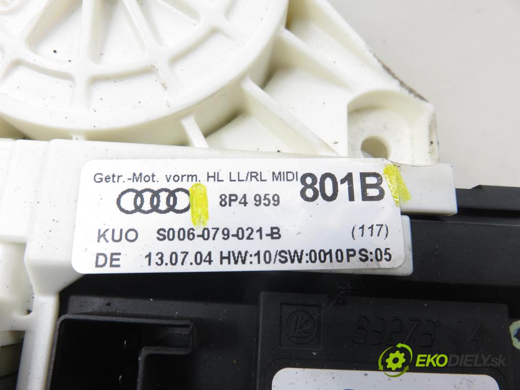 AUDI A3 Sportback (8PA) HB 2005 103,00 2.0 TDI 16V - BKD 1968,00 Motorček sťahovania okien LT 8P4959801B ; 013082263