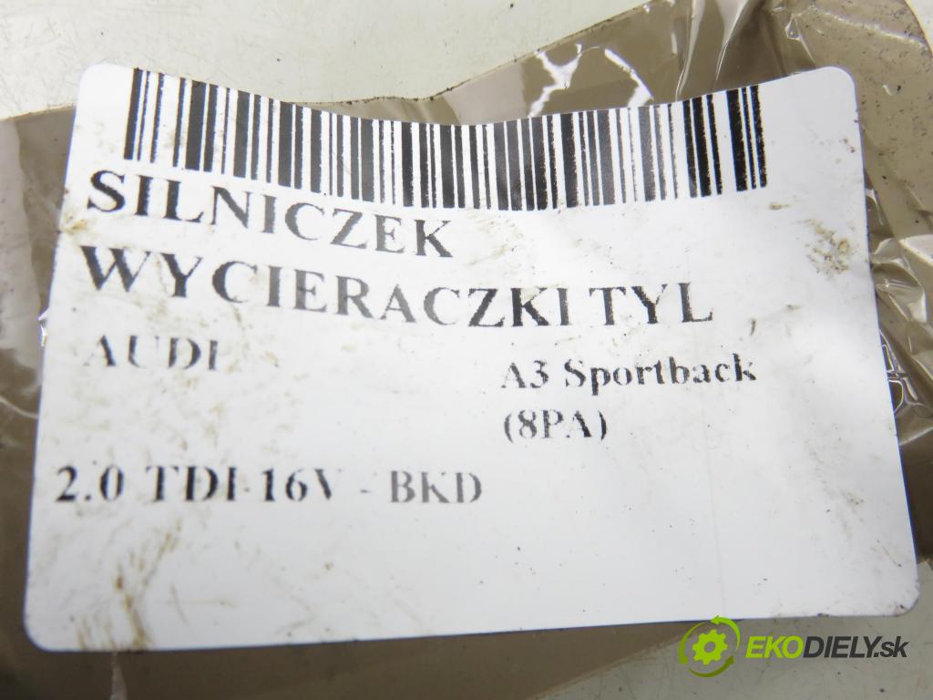 AUDI A3 Sportback (8PA) HB 2005 103,00 2.0 TDI 16V - BKD 1968,00 motorek stěrače ZADNÍ: 8E9955711B