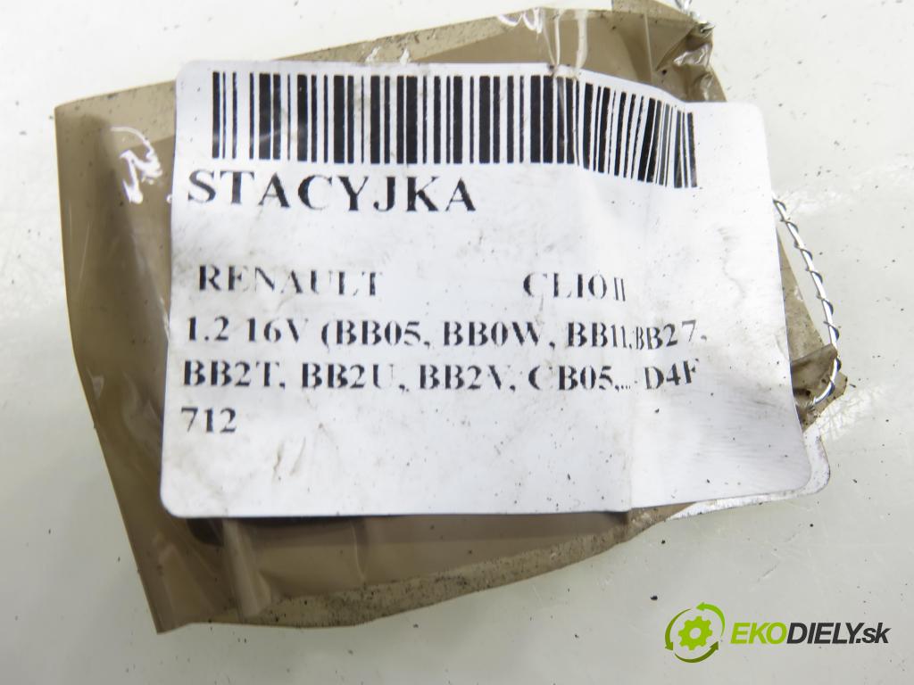 RENAULT CLIO II (BB_, CB_) HB 2001 55,00 1.2 16V 75 - D4F 712 1149,00 spinačka  (Spínacia skrinka)