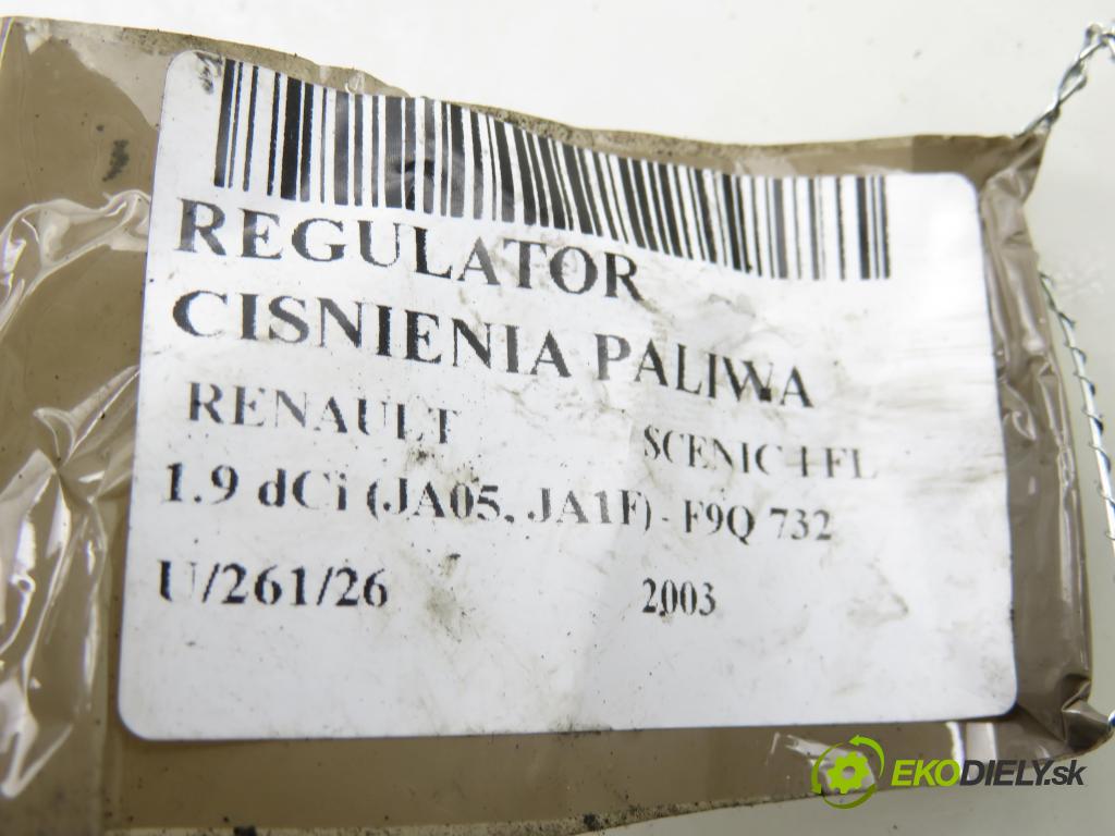 RENAULT SCENIC I (JA0/1_) MINIVAN 2003 75,00 1.9 dCi 102 - F9Q 732 1870,00 Regulátor TLAK: paliva 0281002483
