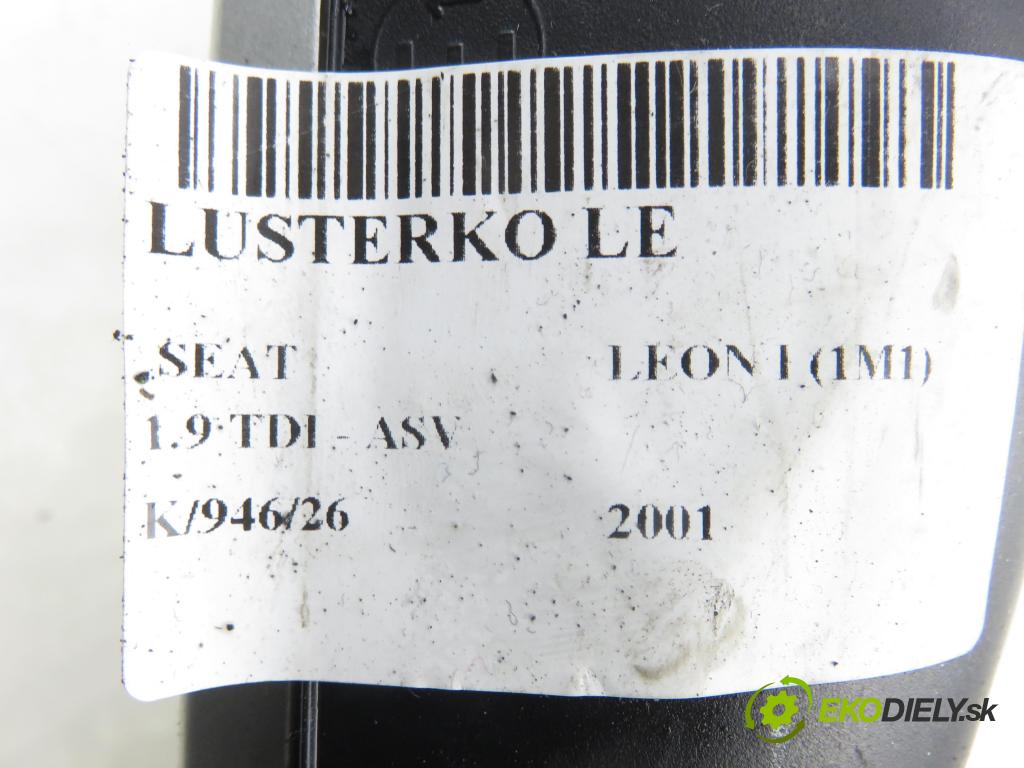 SEAT LEON (1M1) HB 2001 81,00 1.9 TDI 110 - ASV 1896,00 zpětné zrcátko LE 1M0857933LI