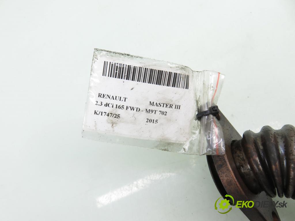 RENAULT MASTER III Platforma / podwozie (EV, HV, UV) KABINA/PLATFORMA 2015 120,00 2.3 dCi 165 FWD - M9T 702 2298,00 rúrka EGR 147252403R