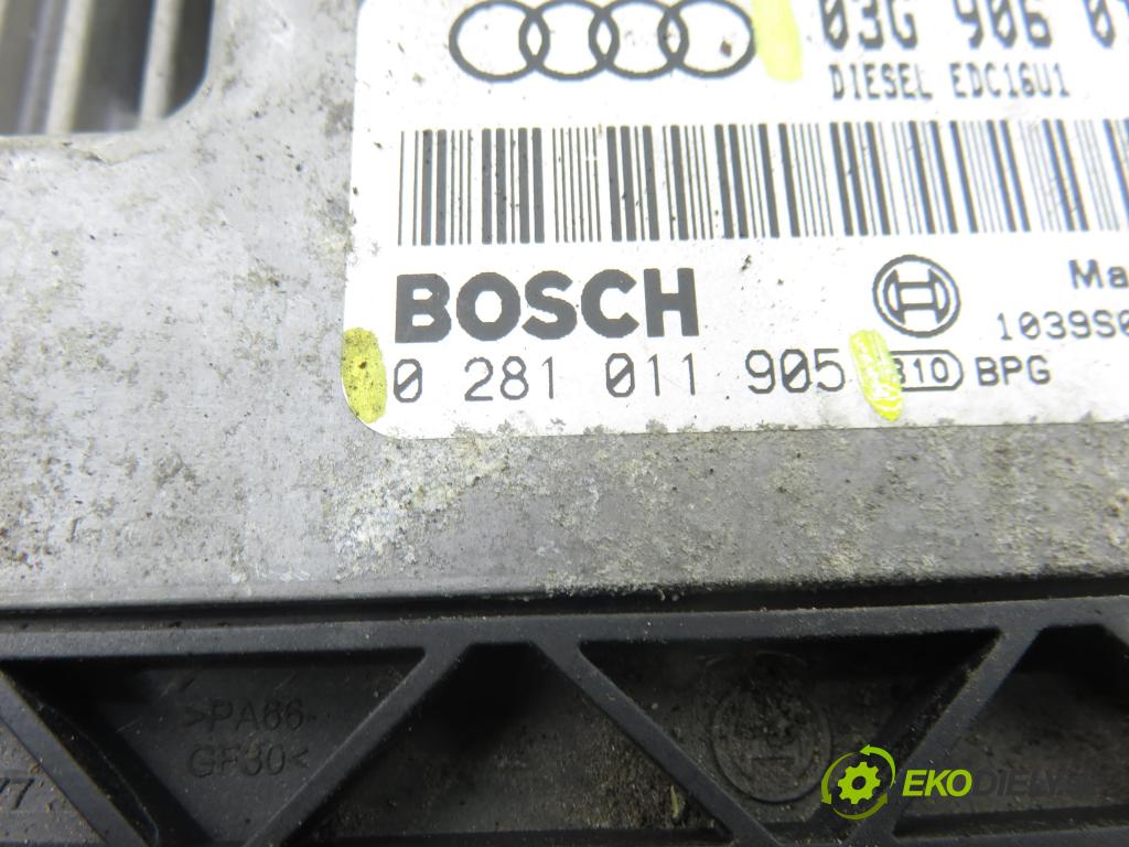 AUDI A3 Sportback (8PA) HB 2005 103,00 2.0 TDI 16V - BKD 1968,00 řídící jednotka motora 03G906016FF ; 0281011905