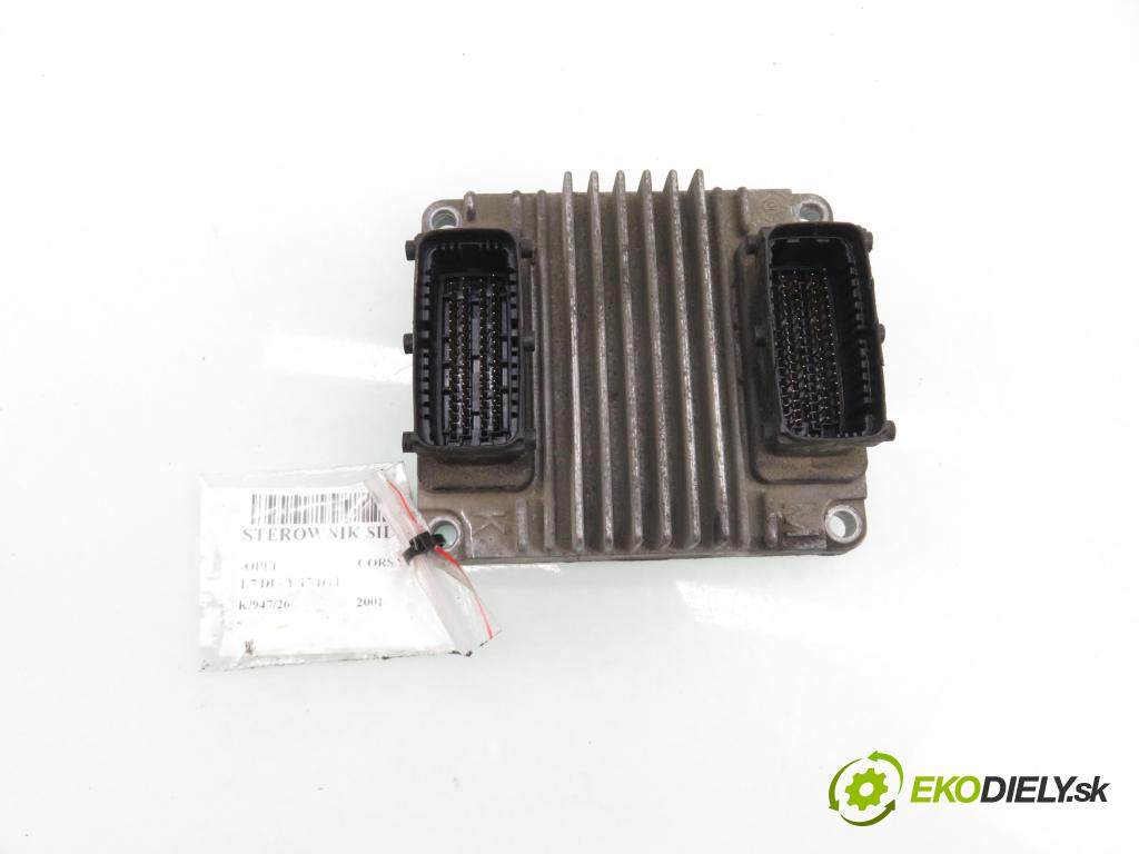 OPEL CORSA C (X01) HB 2001 48,00 1.7 DI - Y 17 DTL 1686,00 řídící jednotka motora 8972333707 ; 09391259