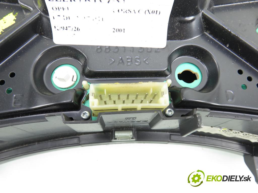 OPEL CORSA C (X01) HB 2001 48,00 1.7 DI - Y 17 DTL 1686,00 Prístrojovka elektrický 09166808FB