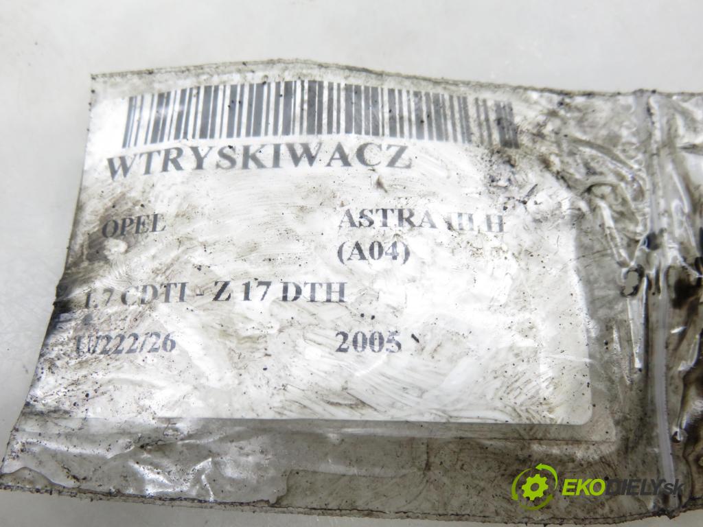 OPEL ASTRA H (A04) HB 2005 74,00 1.7 CDTI - Z 17 DTH 1686,00 vstrekovač 0445110175 (Vstrekovač paliva)