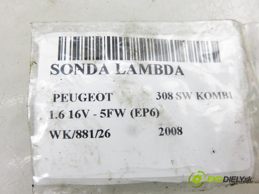 PEUGEOT 308 SW KOMBI 2008 88,00 1.6 16V - 5FW (EP6) 1598,00 sonda lambda 93195 (Lambda sonda)