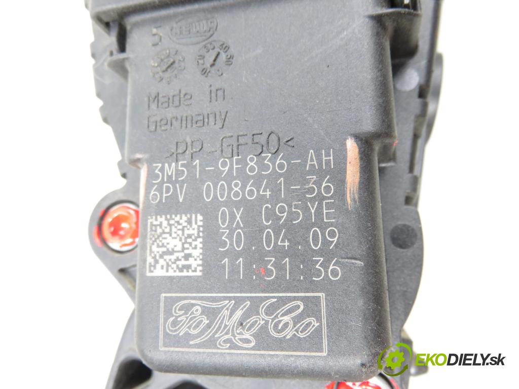 FORD KUGA I SUV 2009 147,00 2.5 4x4 - HYDB 2522,00 Potenciometer plynu 3M519F836AH ; 6PV00864136 (Potenciometer plynového pedálu)