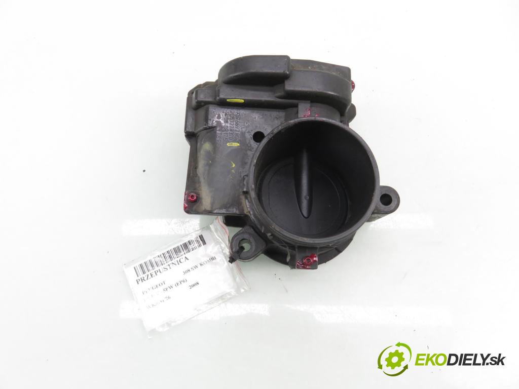 PEUGEOT 308 SW KOMBI 2008 88,00 1.6 16V - 5FW (EP6) 1598,00 Škrtiaca klapka V757669780 ; A2C53279370 (Škrtiaca klapka)