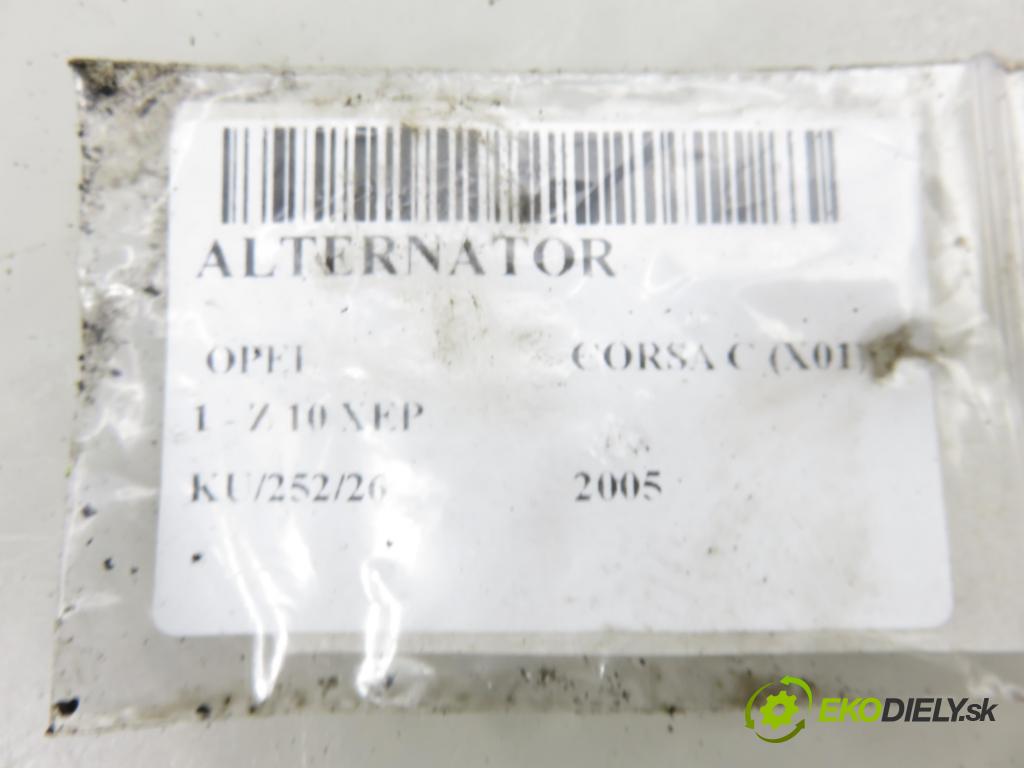 OPEL CORSA C (X01) HB 2005 44,00 1 - Z 10 XEP 998,00 Alternátor 24437119 (Alternátor)
